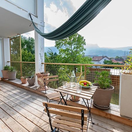 Calme Et Verdure: Vue Montagne - Terrasse - Wifi Grenoble Kültér fotó