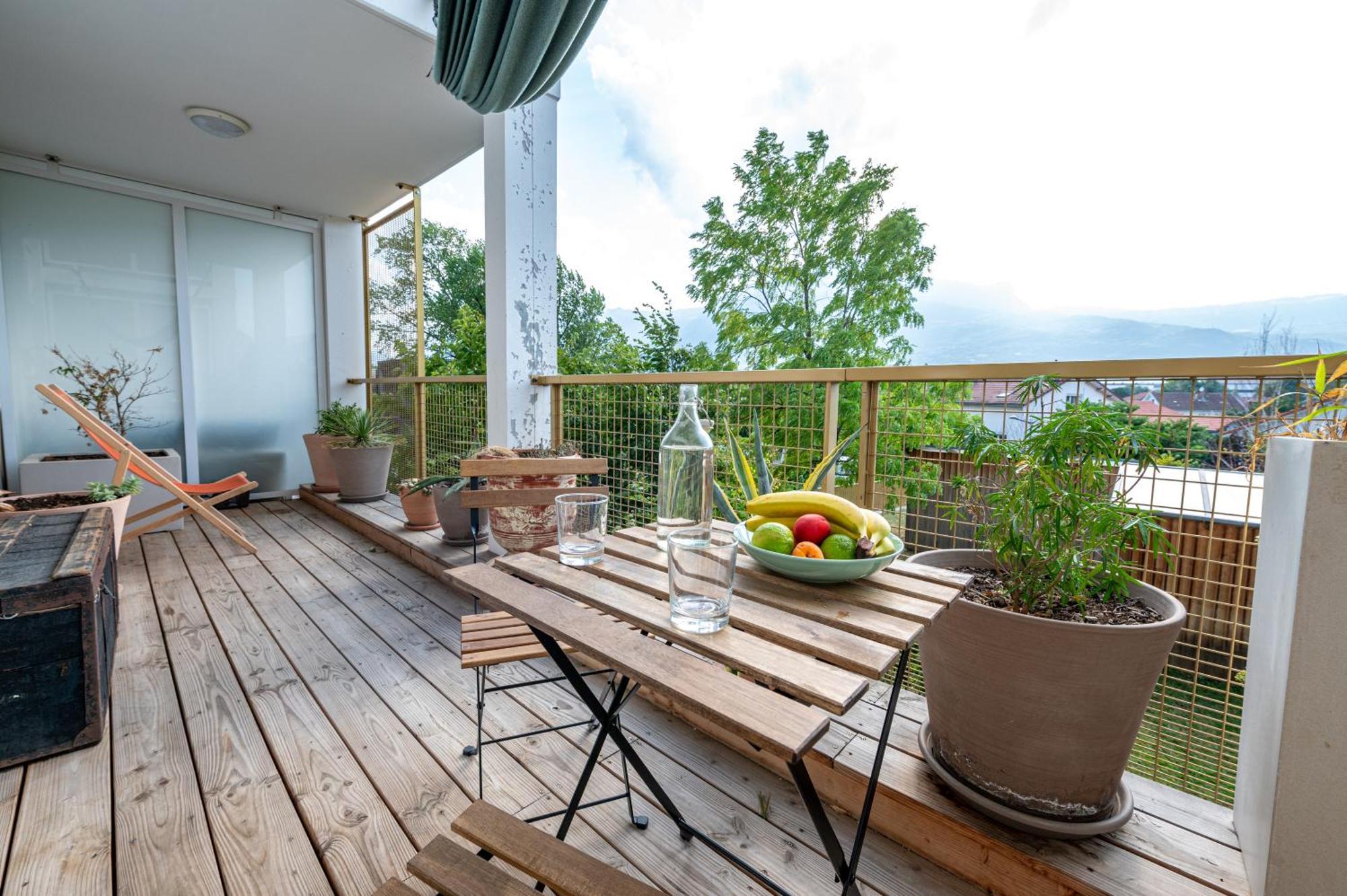 Calme Et Verdure: Vue Montagne - Terrasse - Wifi Grenoble Kültér fotó