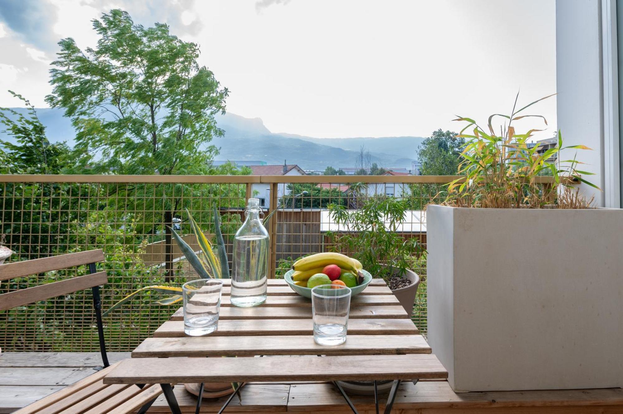 Calme Et Verdure: Vue Montagne - Terrasse - Wifi Grenoble Kültér fotó